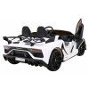 Elektrické autíčko Lamborghini SVJ DRIFT bílé 11