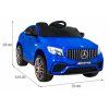 Dětské elektrické autíčko Mercedes GLC 63S 4x4 Small modré 3