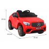 Elektrické autíčko Mercedes Benz GLC63S SUV Červené + Dálkové ovládání 2