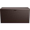 Zahradní úložný box EMILY STORAGE BOX 280L hnědý