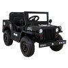 Dětský elektrický vojenský jeep willys SMALL 4x4 černý 11