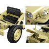 Dětský elektrický vojenský jeep willys SMALL 4x4 béžový 2