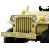 Dětský elektrický vojenský jeep willys SMALL 4x4 béžový 7