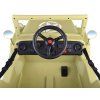 Dětský elektrický vojenský jeep willys SMALL 4x4 béžový 8