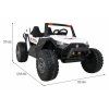Dětská elektrická bugina 4x4 2.4GHz Monster XXL bílá 2