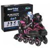Kolečkové brusle Sport Trike 4v1 růžové 34-38