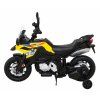 Dětská elektrická motorka BMW F850 GS žlutá 1