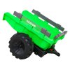 Dětský elektrický traktor STRONG s přívěsem zelený 3