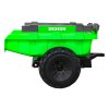 Dětský elektrický traktor STRONG s přívěsem zelený 4