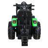 Dětský elektrický traktor STRONG s přívěsem zelený 11