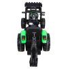 Dětský elektrický traktor STRONG s přívěsem zelený 13