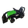 Dětský elektrický traktor s radlicí zelený 1