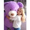 Velký medvěd XXL plyšák 160 cm fialový 4