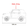 Elektrické autíčko Range Rover SUV Lift červené 2