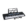 Dětský keyboard s mikrofonem a stojanem na noty černý 2