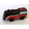 Dřevěná vláčkodráha a auto dráha s mapou města puzzle 11