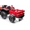 Elektrický traktor s přívěsem Blast 2x200W červený 11