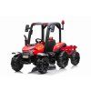 Elektrický traktor s přívěsem Blast 2x200W červený přední pohled