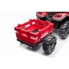 Elektrický traktor s přívěsem Blast 2x200W červený přívěs