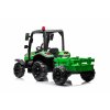 Elektrický traktor s přívěsem Blast 2x200W zelený 1