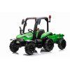 Elektrický traktor s přívěsem Blast 2x200W zelený 2