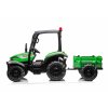 Elektrický traktor s přívěsem Blast 2x200W zelený profil