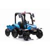 Elektrický traktor s přívěsem Blast 2x200W modrý