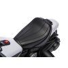 Elektrická motorka Chopper FASTER bílá sedadlo