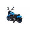 Elektrická motorka Chopper FASTER modrá 5