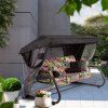 Zahradní houpačka Venezia Lux Black Edition s moskytiérou, polštářky a bočními stolky G052-23IB PATIO 1grafika sklep2000x2000px