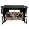 Zahradní houpačka Venezia Lux Black Edition s moskytiérou, polštářky a bočními stolky G052-23IB PATIO 2