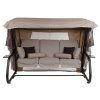 Zahradní houpačka Venezia Lux s moskytiérou, polštářky a bočními stolky D048-05FB PATIO 2