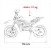Dětská benzínová motorka 49 cmm Renegade červená 24