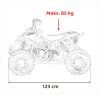 Dětská benzínová čtyřkolka RENEGADE HighPer 110 ccm žlutá 20