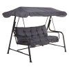 Zahradní houpačka Hawaii Black Edition s bočními stolky H024-07IB PATIO 1