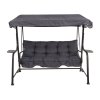 Zahradní houpačka Hawaii Black Edition s bočními stolky H024-07IB PATIO