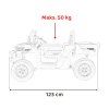 Dětské elektrické autíčko Pick-Up Speed 900 modré 18