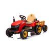 Dětský elektrický traktor BBH-030 s přívěsem červený 4