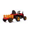 Dětský elektrický traktor BBH-030 s přívěsem červený 8