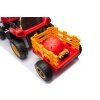 Dětský elektrický traktor BBH-030 s přívěsem červený 10