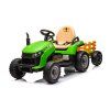 Dětský elektrický traktor BBH-030 s přívěsem zelený 2