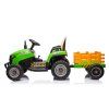 Dětský elektrický traktor BBH-030 s přívěsem zelený 3
