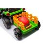 Dětský elektrický traktor BBH-030 s přívěsem zelený 7