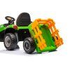 Dětský elektrický traktor BBH-030 s přívěsem zelený 10