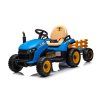 Dětský elektrický traktor BBH-030 s přívěsem modrý 4