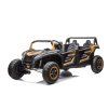 Elektrické autíčko Buggy UTV čtyřmístné 24V nafukovací kola zlatá 3