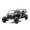 Elektrické autíčko Buggy UTV čtyřmístné 24V nafukovací kola zelené 7