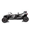 Elektrické autíčko Buggy UTV čtyřmístné 24V nafukovací kola bílé 5