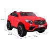 Elektrické autíčko Mercedes GLC 63S 4x4 MP4 dvoumístné červené 3