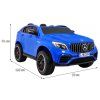 Elektrické autíčko Mercedes GLC 63S 4x4 MP4 dvoumístné modré 5